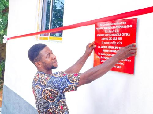 Opening of the Principal & Vice-Principal quarters- Ezeike High Schooll