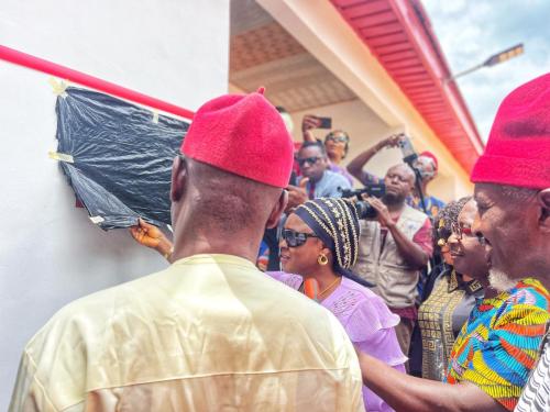 Opening of the Principal & Vice-Principal quarters- Ezeike High School